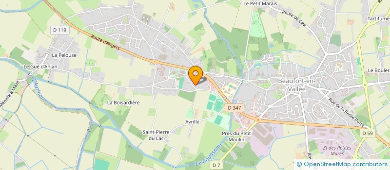 localisation de l'entreprise MADAME FABIOLA THIBAULT  BRISSAC LOIRE AUBANCE