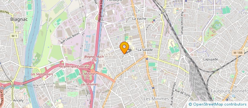 localisation de l'entreprise MADAME FABRICE JOURDAN  TOULOUSE