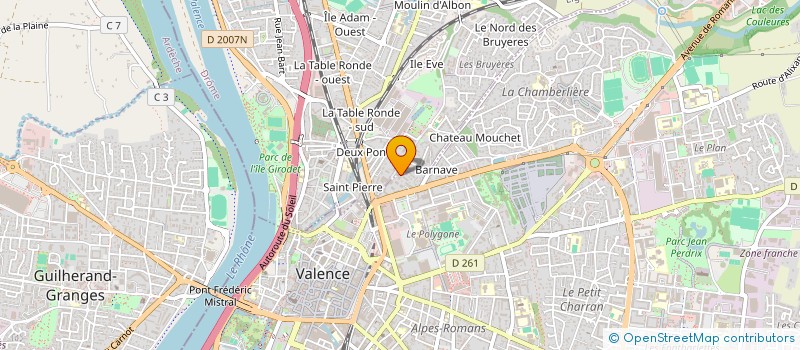 localisation de l'entreprise MADAME FADELA BENSAADI  VALENCE