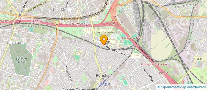 localisation de l'entreprise MADAME FADHILA BOUKHARI  RONCHIN