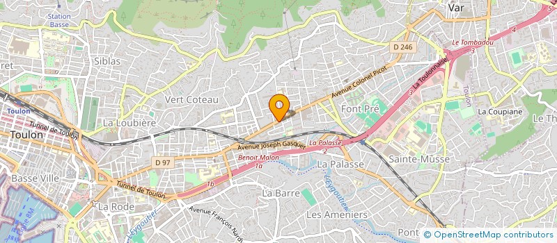 localisation de l'entreprise MADAME FADHILA DOUA  TOULON