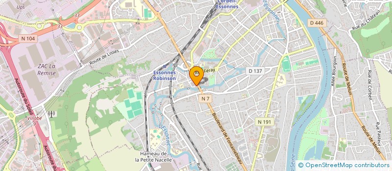 localisation de l'entreprise MADAME FADILA ABCHICHE  CORBEIL-ESSONNES