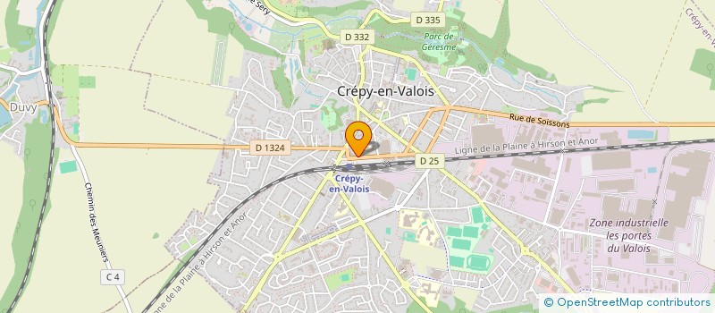 localisation de l'entreprise MADAME FADILA OUADAH  CREPY-EN-VALOIS