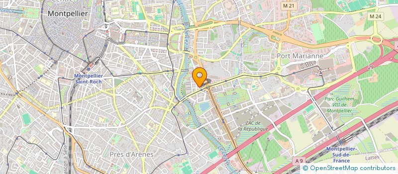 localisation de l'entreprise MADAME FADILA YAHIA  MONTPELLIER