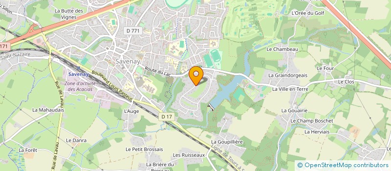 localisation de l'entreprise MADAME FADILA YEBBAL  SAVENAY