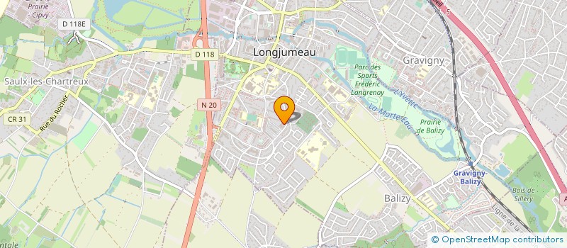 localisation de l'entreprise MADAME FADIMA KONE à LONGJUMEAU