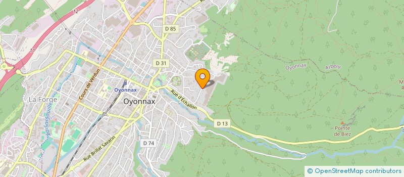 localisation de l'entreprise MADAME FADIME MADEN  OYONNAX