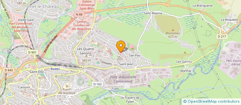 localisation de l'entreprise MADAME FADIME SAGLAM  ONET-LE-CHATEAU