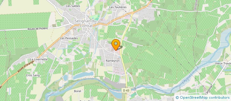 localisation de l'entreprise MADAME FADMA AFKIR  SERIGNAN-DU-COMTAT