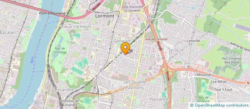 localisation de l'entreprise MADAME FADOUA AZIOUI  LORMONT