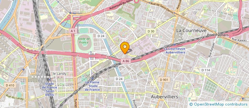localisation de l'entreprise MADAME FADOUA BAYACH à AUBERVILLIERS