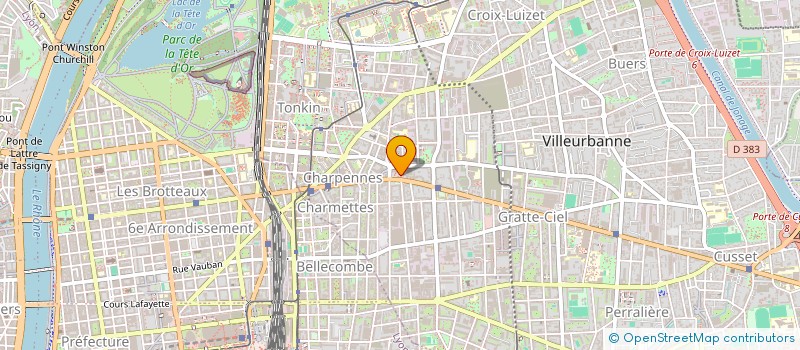 localisation de l'entreprise MADAME FADOUA BENABBOU  VILLEURBANNE