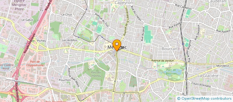 localisation de l'entreprise MADAME FADOUA CHEIKHI  MERIGNAC