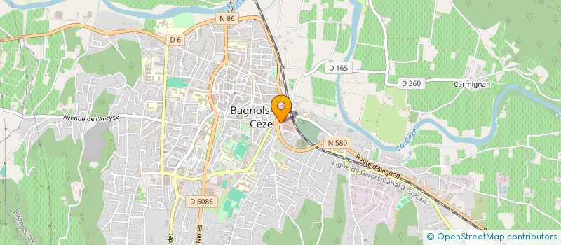 localisation de l'entreprise MADAME FADOUA CHOUO  BAGNOLS-SUR-CEZE