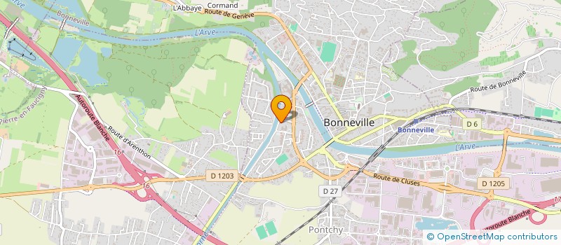 localisation de l'entreprise MADAME FADOUA JALDA  BONNEVILLE