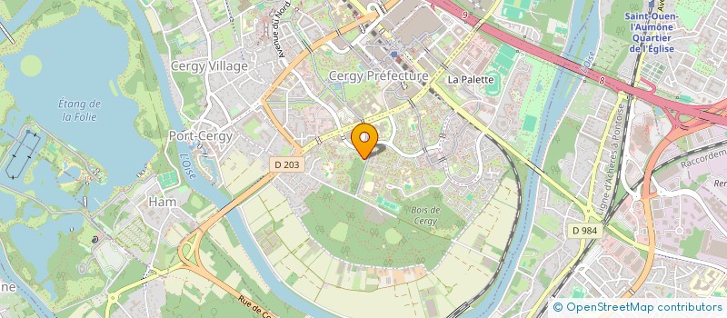 localisation de l'entreprise MADAME FAEZEH KAFIANMOUSAVI  CERGY