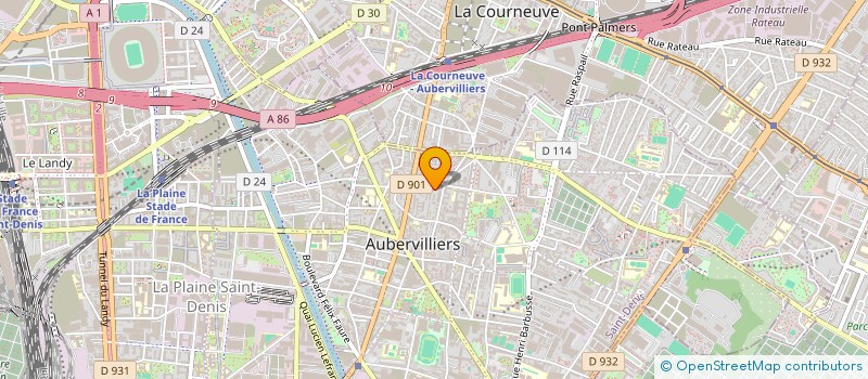 localisation de l'entreprise MADAME FAFA-NADIA BENDRAOUA à AUBERVILLIERS