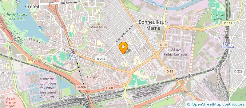 localisation de l'entreprise MADAME FAGUEYE NDIAYE  BONNEUIL-SUR-MARNE