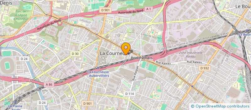 localisation de l'entreprise MADAME FAHIM BRKAT  LA COURNEUVE