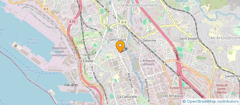 localisation de l'entreprise MADAME FAHIMA ALLOUCHE  MARSEILLE