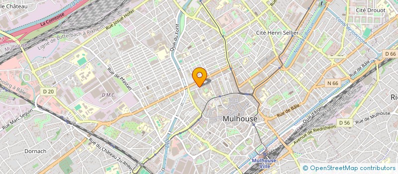 localisation de l'entreprise MADAME FAHIMA BELDI  MULHOUSE