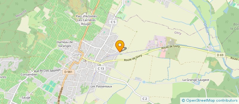 localisation de l'entreprise MADAME FAHIMA MEZOUARI  GIVRY