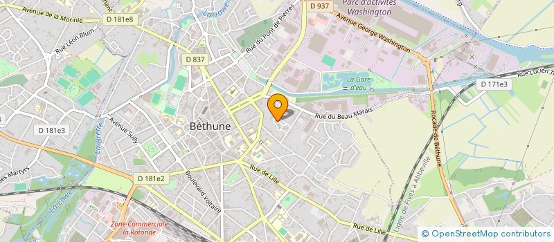 localisation de l'entreprise MADAME FAHMIDA MIA KHIL  BETHUNE