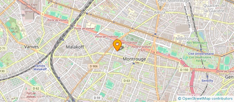 localisation de l'entreprise MADAME FAIHA SENOUUSAOUI  MONTROUGE