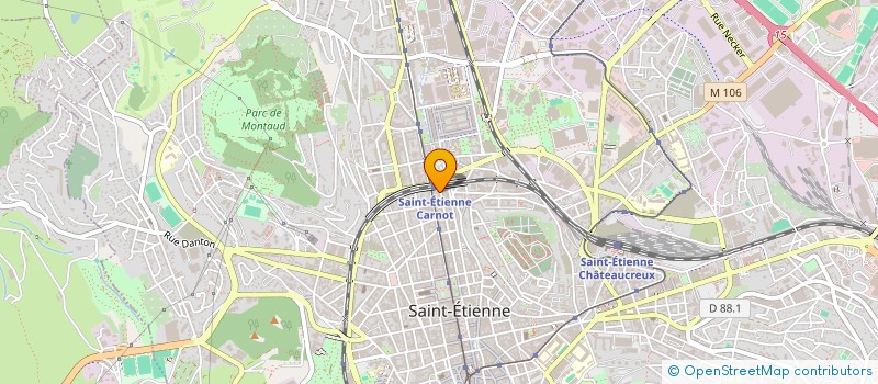 localisation de l'entreprise MADAME FAINOUNI PALMEYA  SAINT-ETIENNE