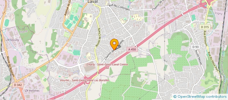 localisation de l'entreprise MADAME FAIROUZ BELOUAER  SAINT-GENIS-LAVAL