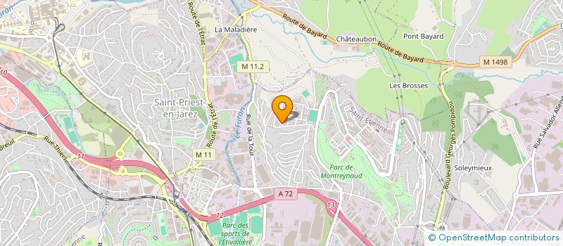 localisation de l'entreprise MADAME FAIROUZ HAMMANI  SAINT-ETIENNE