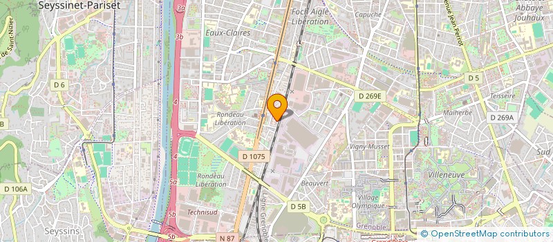 localisation de l'entreprise MADAME FAIROUZ HASSOUN  GRENOBLE