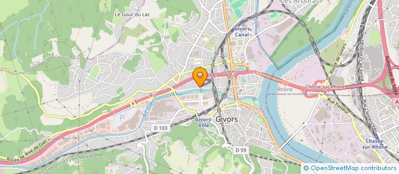 localisation de l'entreprise MADAME FAIROUZE MEBARKIA  GIVORS