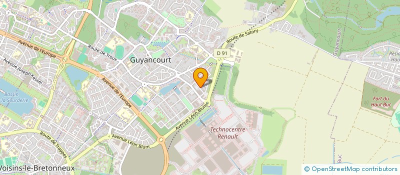 localisation de l'entreprise MADAME FAISA HILMI  GUYANCOURT