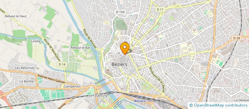 localisation de l'entreprise MADAME FAIZA AKEB  BEZIERS