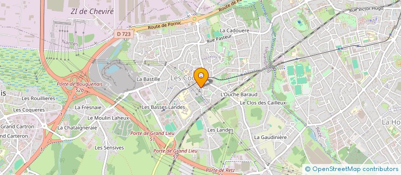 localisation de l'entreprise MADAME FAIZA BELAHOUEL  BOUGUENAIS