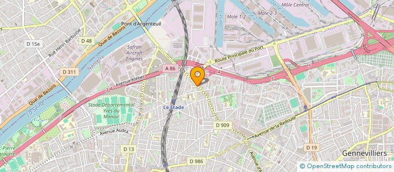 localisation de l'entreprise MADAME FAIZA CHERGUI à COLOMBES