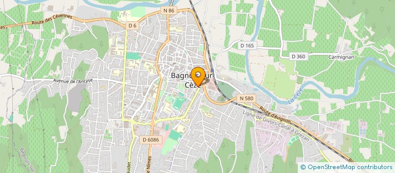 localisation de l'entreprise MADAME FAIZA ECHCHENNA  BAGNOLS-SUR-CEZE