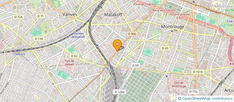 localisation de l'entreprise MADAME FAIZA HALLOUMI  MONTROUGE