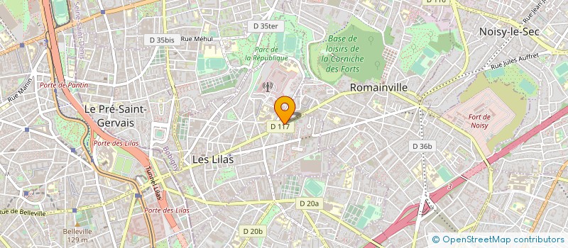 localisation de l'entreprise MADAME FAIZA MAHJOUB  LES LILAS