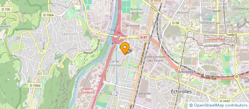 localisation de l'entreprise MADAME FAIZA MAZARI  ECHIROLLES