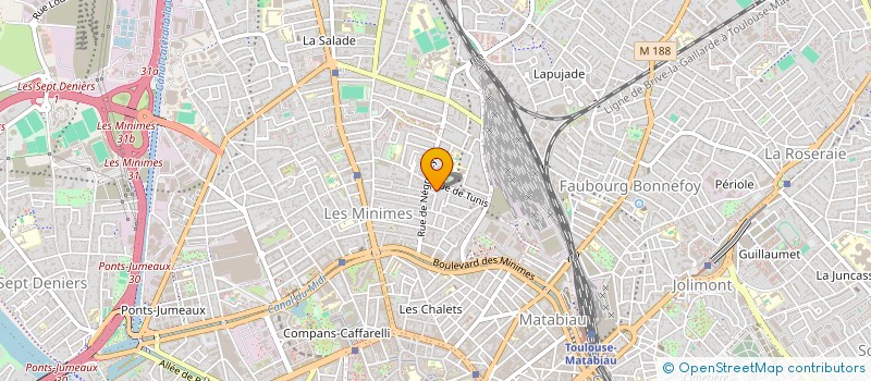 localisation de l'entreprise MADAME FAIZA MEROUANI  TOULOUSE