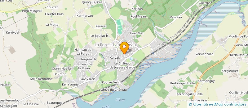 localisation de l'entreprise MADAME FAIZA RACHIDI  LANDERNEAU