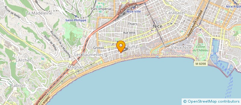localisation de l'entreprise MADAME FAIZA RGUIBA à NICE