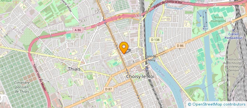 localisation de l'entreprise MADAME FAIZA SABRINA AYADI  CHOISY-LE-ROI