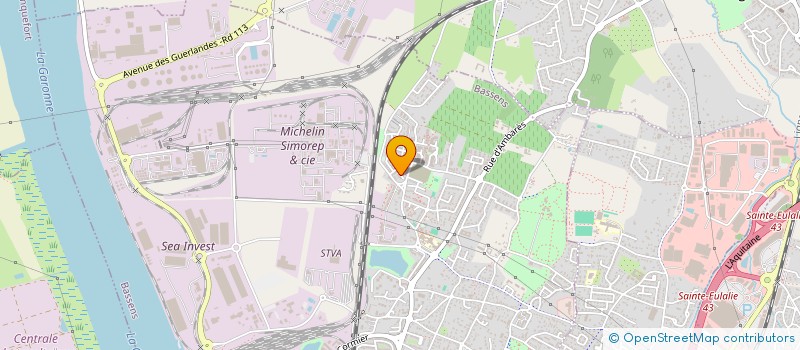 localisation de l'entreprise MADAME FALACK JOUBERT  BASSENS