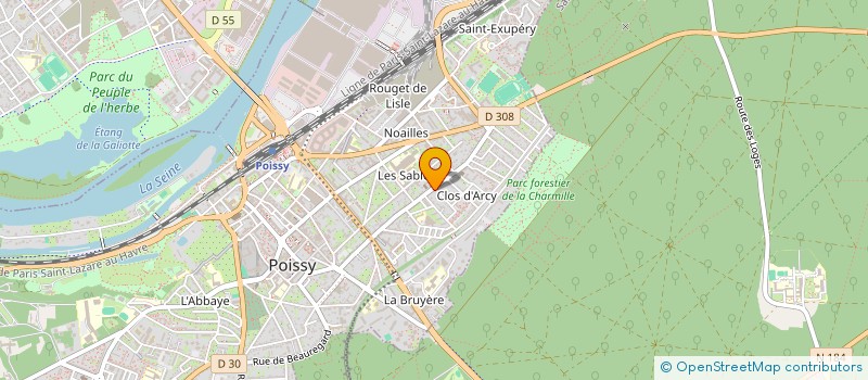 localisation de l'entreprise MADAME FALGUNI AHMED EP HAKEM  POISSY