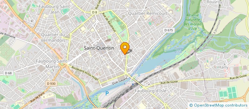 localisation de l'entreprise MADAME FALHONN LERICHE à SAINT-QUENTIN