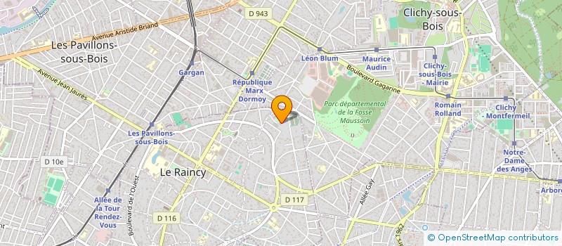 localisation de l'entreprise MADAME FALONNE ANGOY MBUWA à LE RAINCY