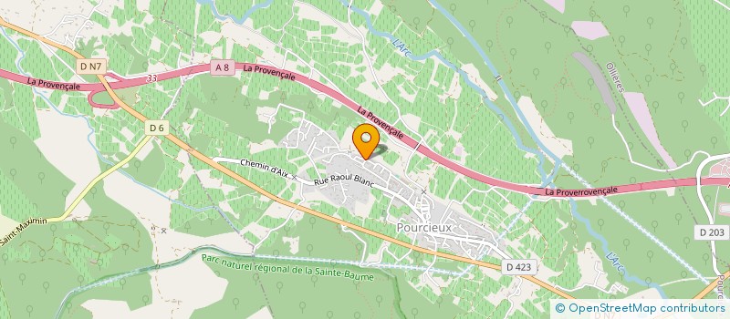 localisation de l'entreprise MADAME FAMA FALL  POURCIEUX